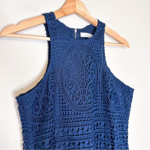 Lovers + Friends Blue Lace Mini Dress - Picture 2 of 5